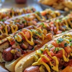 Create the Perfect Summer Hot Dog Bar for Your Guests finished dish