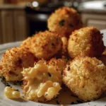 Crispy Air Fryer Mac and Cheese Balls Recipe finished dish