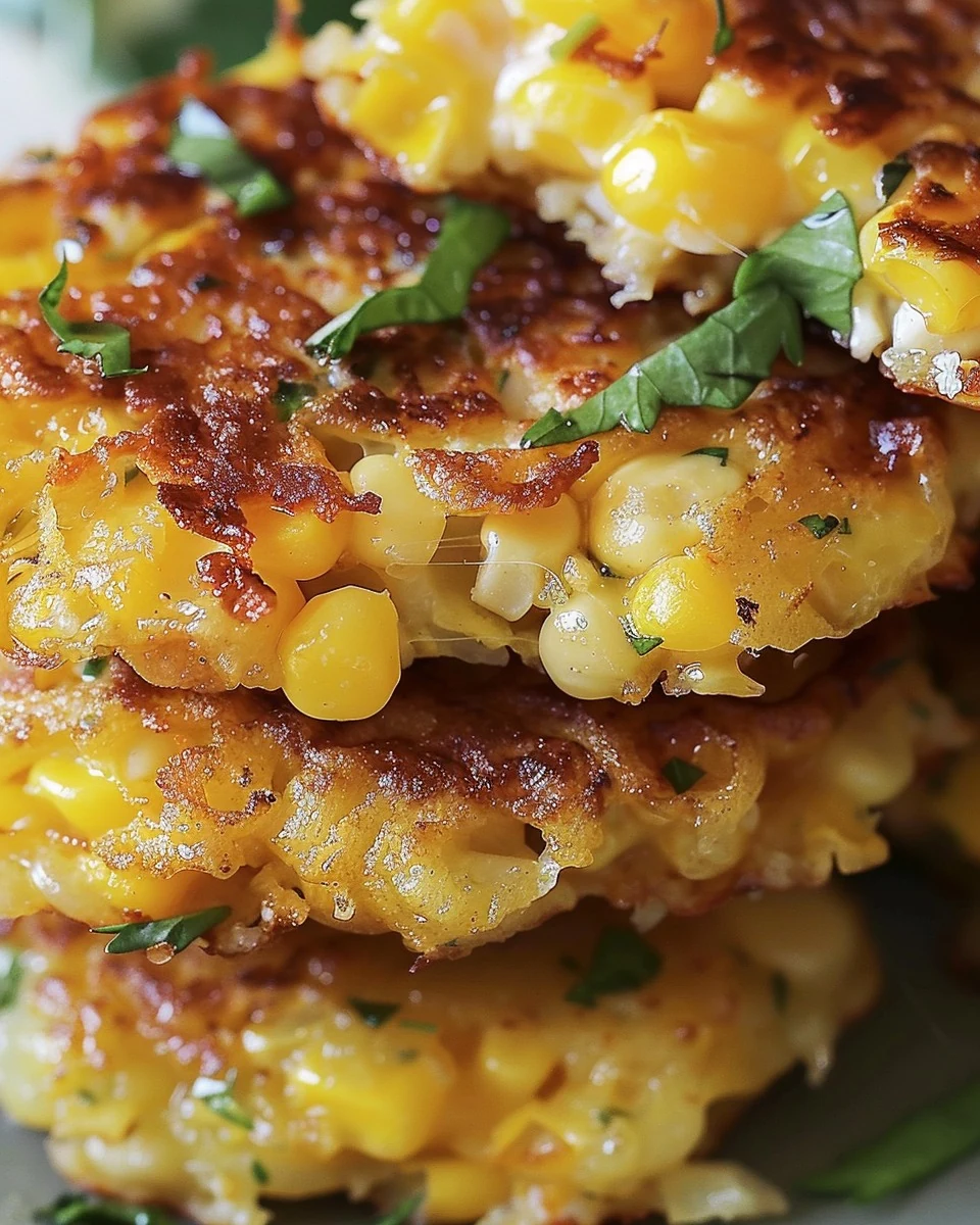 Crispy and Delicious Corn Fritters Recipe finished dish