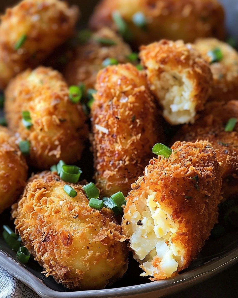 Crispy Chicken Potato Croquettes Recipe for Perfect Snacking finished dish
