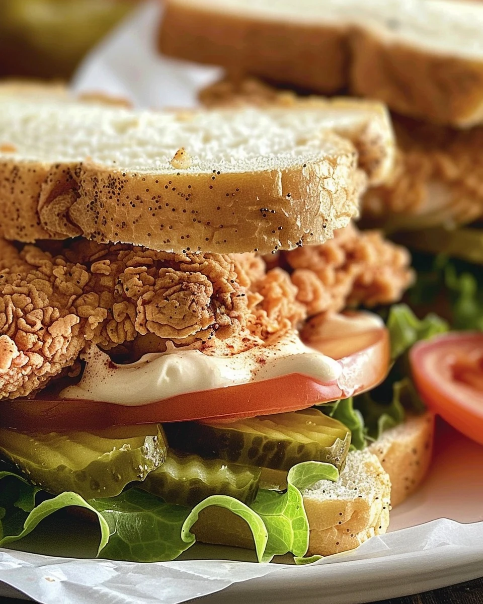 Crispy Chicken Sandwiches Recipe You’ll Love finished dish