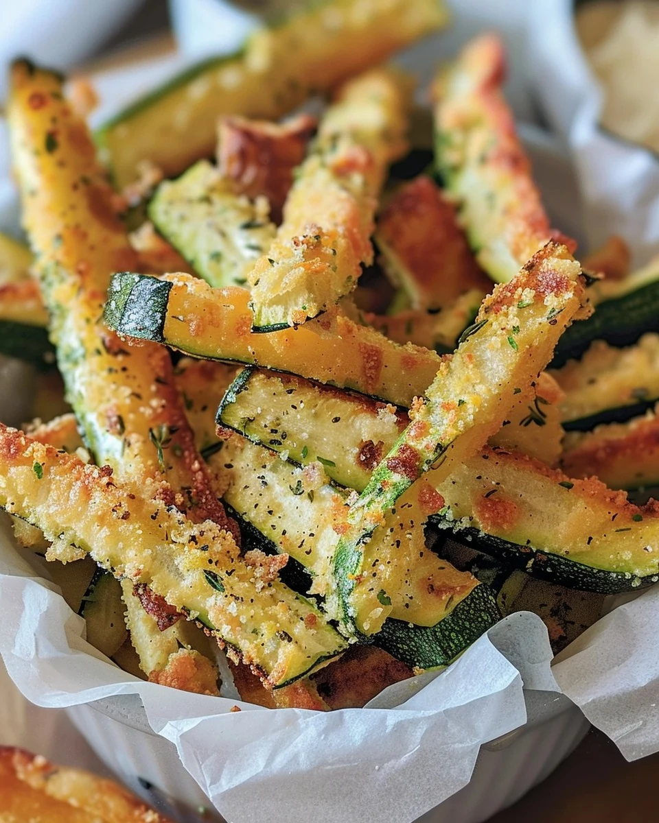 Crispy Courgette Fries Recipe for a Healthy Snack finished dish