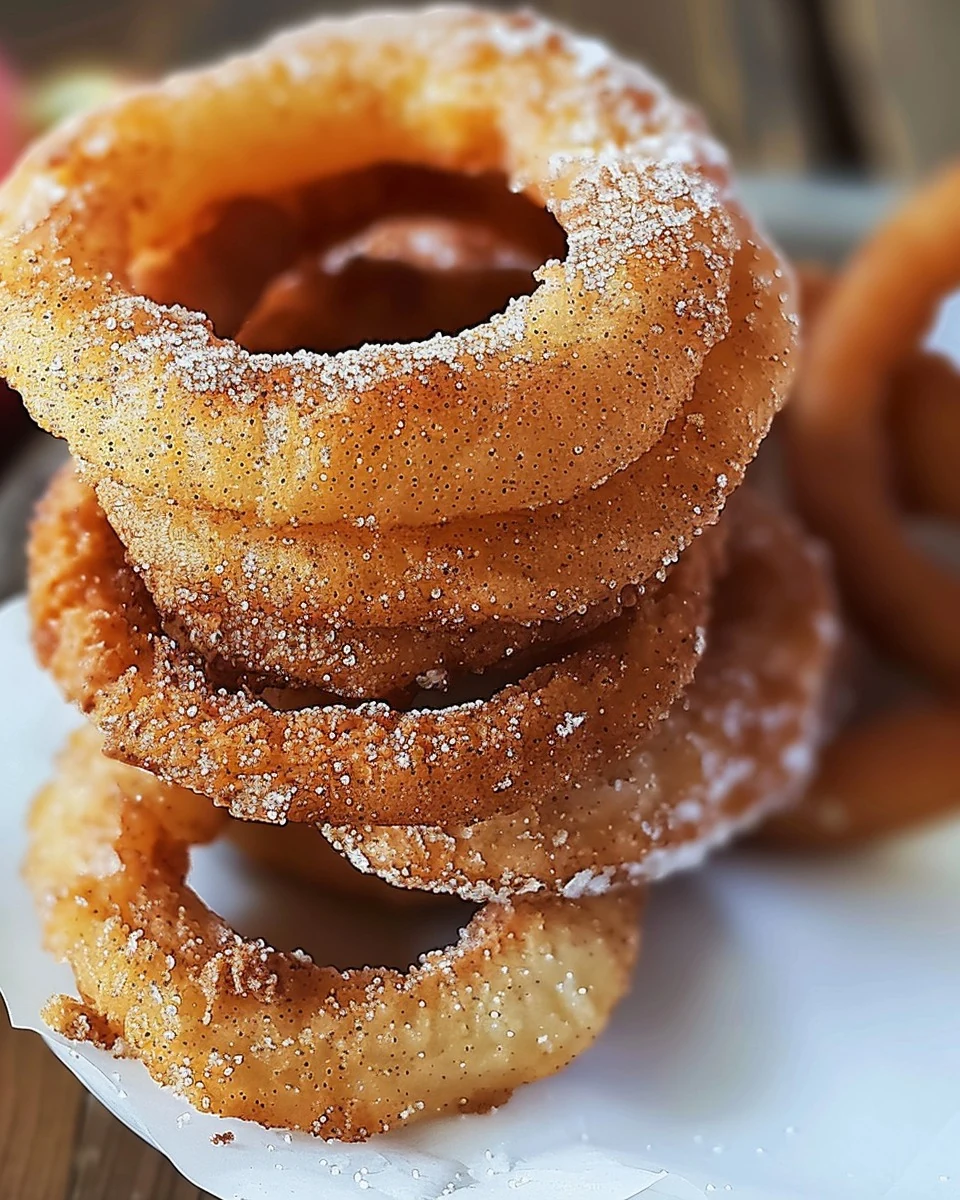 Crispy Fried Cinnamon Apple Rings Recipe to Try