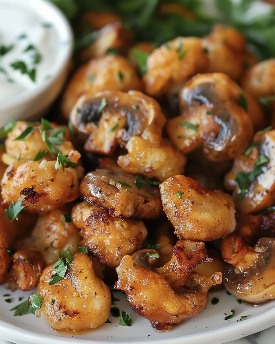 Crispy Fried Mushrooms Recipe for a Perfect Snack finished dish