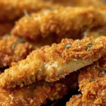 Crispy Homemade Frozen Chicken Fingers Recipe finished dish