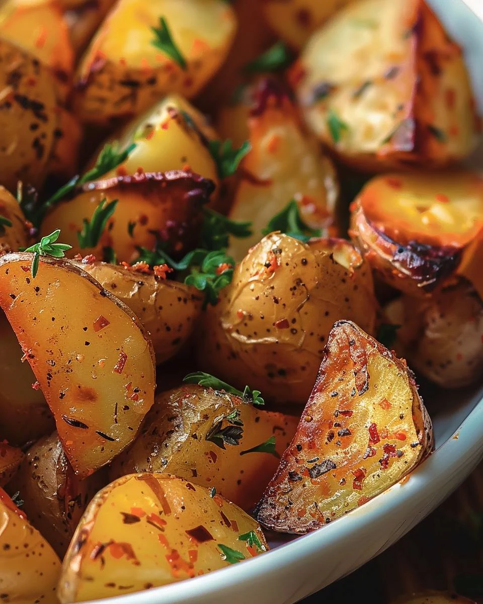Crispy Paprika Roast Potatoes Recipe You’ll Love finished dish