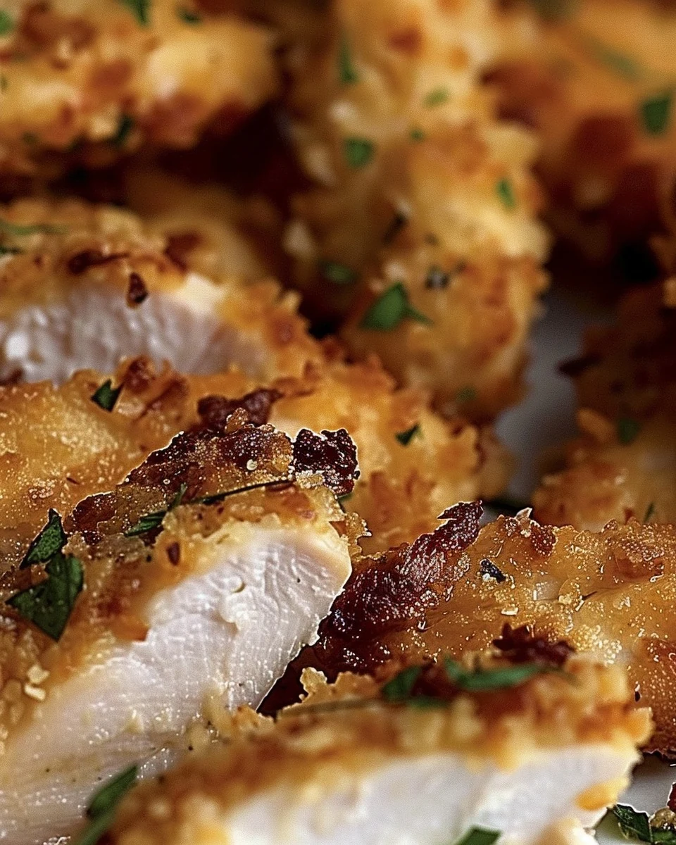 Crispy Parmesan Crusted Air Fryer Chicken Tenders Recipe finished dish
