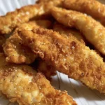 Crispy Salt Vinegar Chicken Tenders Recipe finished dish