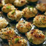 Crispy ZUCCHINI GARLIC BITES Recipe You’ll Love finished dish