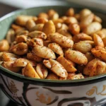 Crunchy Air Fryer Spicy Roasted Peanuts Recipe finished dish