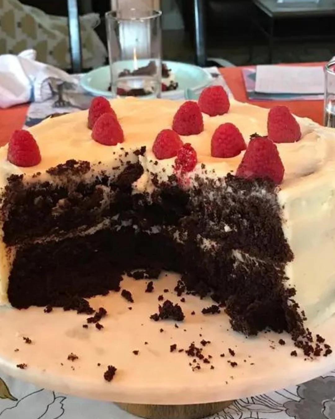 Decadent Baileys Irish Cream Chocolate Cake Recipe finished dish