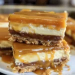 Decadent Caramel Cheesecake Bars Recipe to Try finished dish