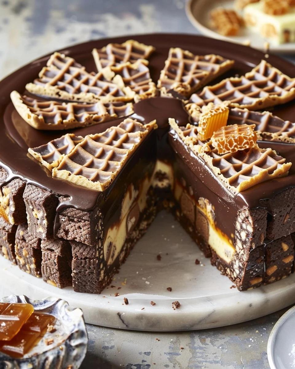 Decadent Chocolate Truffle Honeycomb Torte Recipe