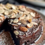 Decadent Flourless Chocolate Almond Cake Recipe finished dish