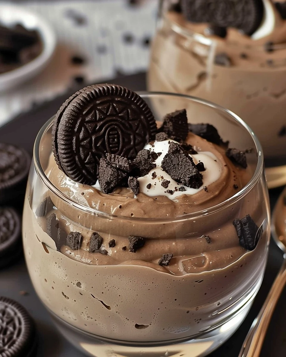Decadent Oreo Chocolate Mousse Recipe finished dish