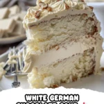 Decadent White German Chocolate Cake Recipe finished dish