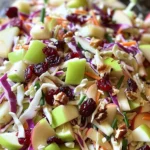 Delicious Apple Cranberry Coleslaw Recipe finished dish