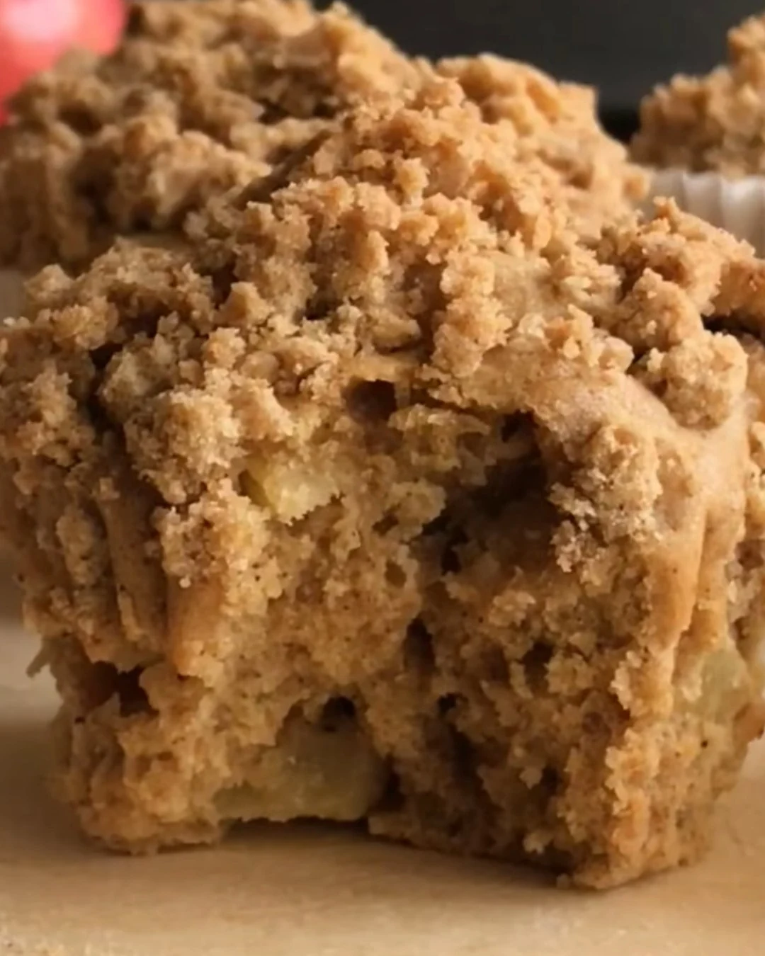 Delicious Apple Crumble Cupcakes You’ll Love finished dish