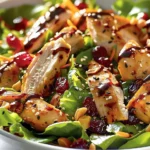 Delicious Asian Chicken Cranberry Salad Recipe finished dish