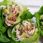Delicious Avocado Chicken Salad Lettuce Wraps Recipe finished dish