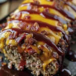 Delicious Bacon Cheeseburger Meatloaf Recipe finished dish
