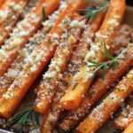 Delicious Baked Carrot Sticks Recipe for Healthy Snacking finished dish