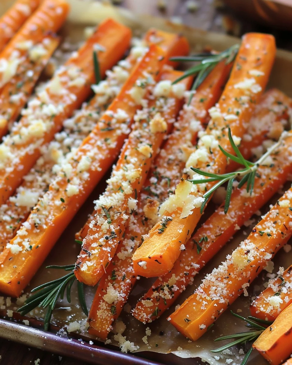 Delicious Baked Carrot Sticks Recipe for Healthy Snacking finished dish