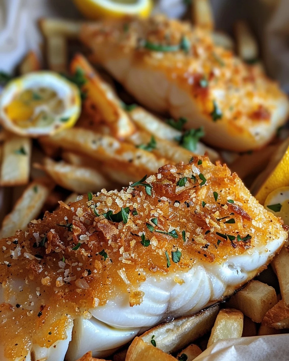 Delicious Baked Fish and Chips Recipe You’ll Love finished dish