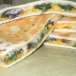Delicious Baked Spinach Mushroom Quesadillas Recipe finished dish
