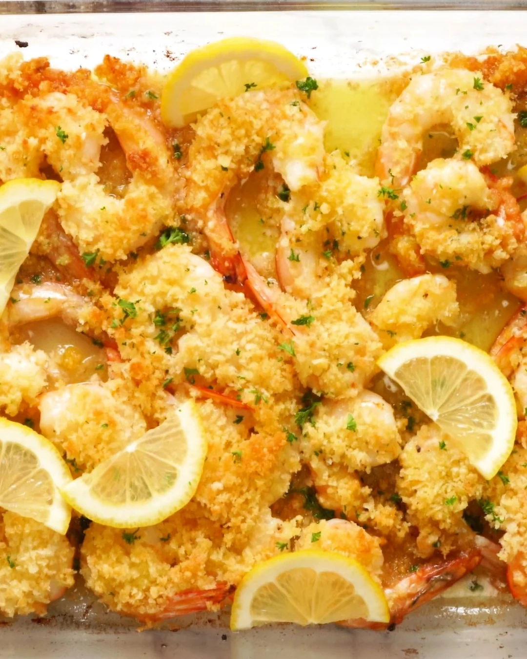 Delicious Baked Stuffed Shrimp Casserole Recipe finished dish