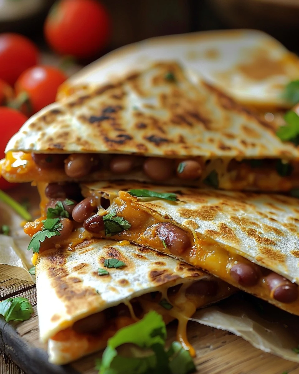 Delicious Bean and Cheese Quesadilla Recipe finished dish