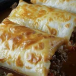 Delicious Beef and Cheese Chimichangas Recipe finished dish