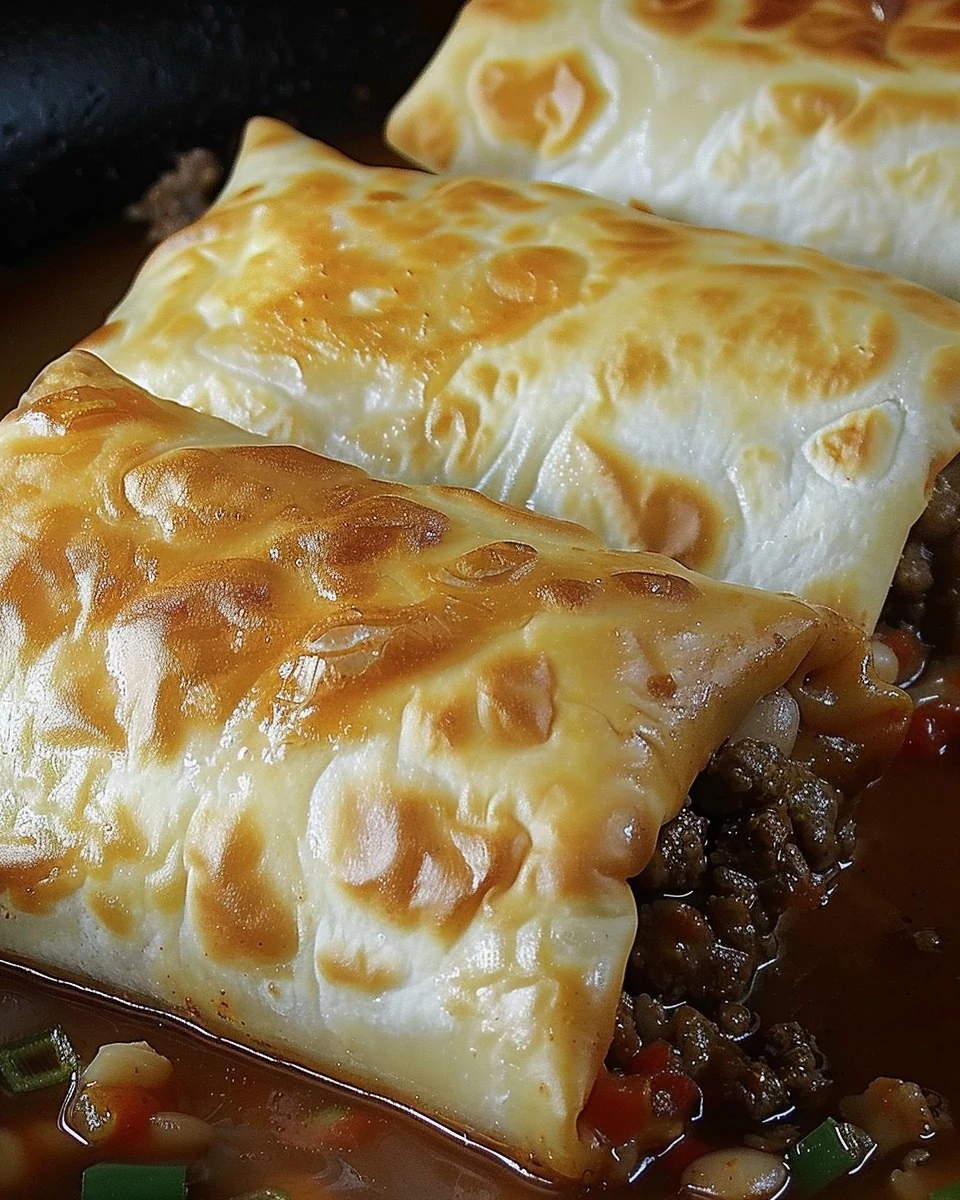 Delicious Beef and Cheese Chimichangas Recipe finished dish