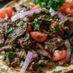 Delicious Beef Shawarma Recipe finished dish