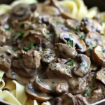 Delicious Beef Stroganoff Recipe for Comforting Nights finished dish