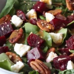 Delicious Beet Salad with Arugula Recipe finished dish