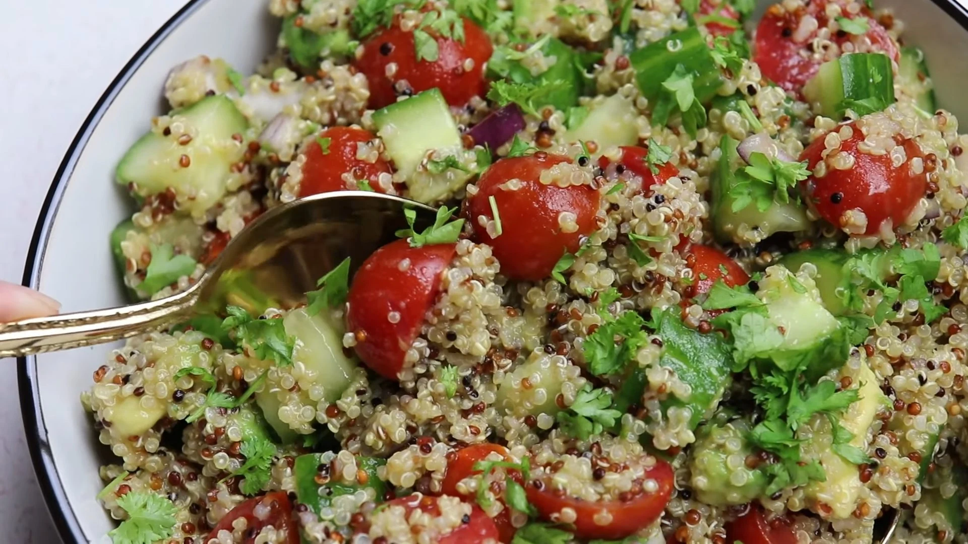 Delicious Best Quinoa Salad Recipe Ever Recipe finished dish