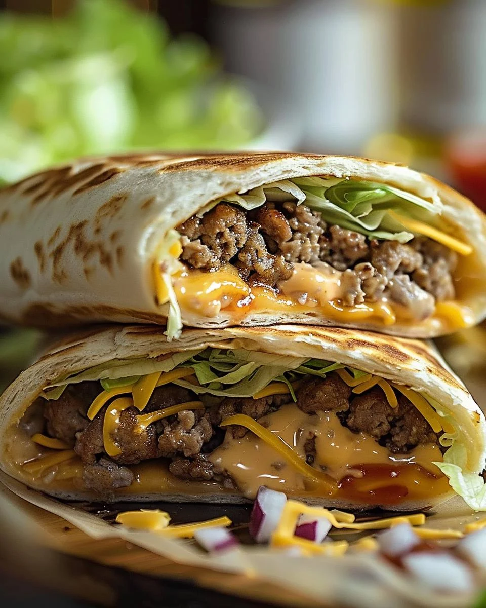 Delicious Big Mac Wraps Recipe for Healthy Eating finished dish