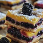 Delicious Blackberry Lemon Curd Bars Recipe finished dish
