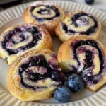 Delicious Blueberry Cheesecake Rolls Recipe finished dish