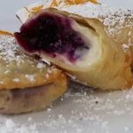 Delicious Blueberry Cream Cheese Egg Rolls Recipe finished dish