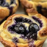 Delicious Blueberry Crescent Roll Muffins Recipe finished dish