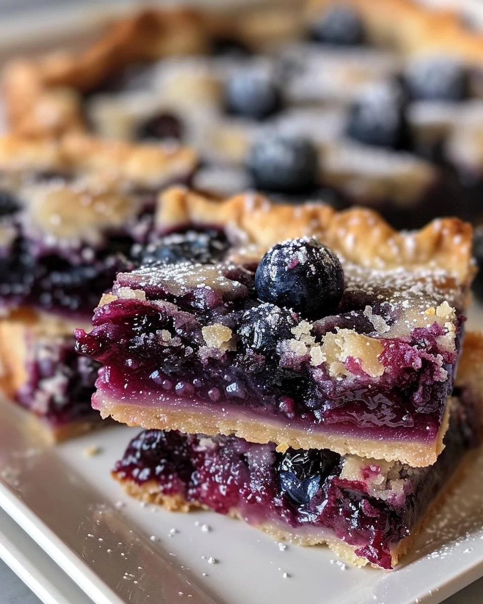 Delicious Blueberry Pie Bars Recipe for Summer Treats finished dish