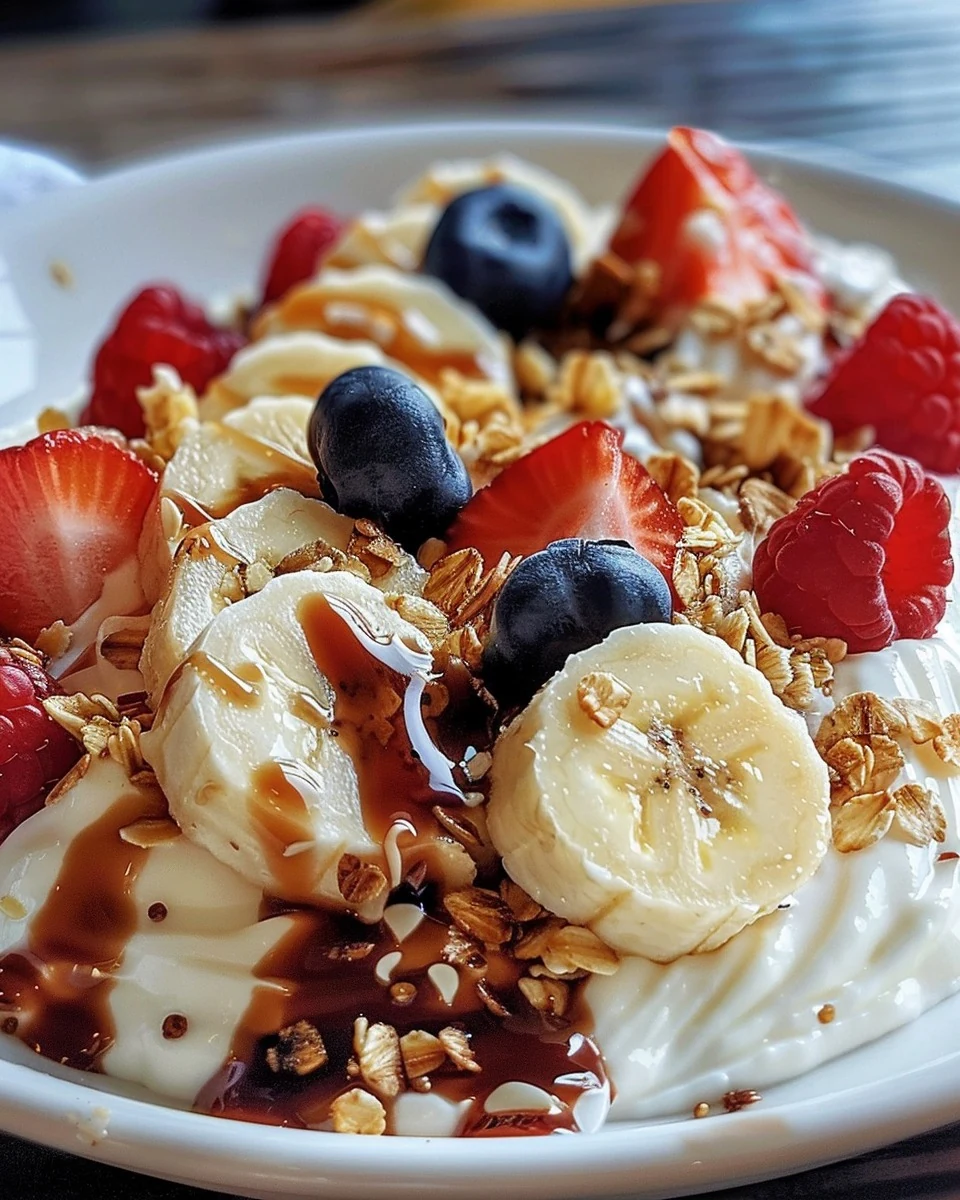 Delicious Breakfast Banana Split Recipe in 5 Minutes finished dish