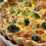 Delicious Broccoli and Cheese Quiche Recipe finished dish