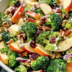 Delicious Broccoli Apple Salad Recipe for Any Meal finished dish