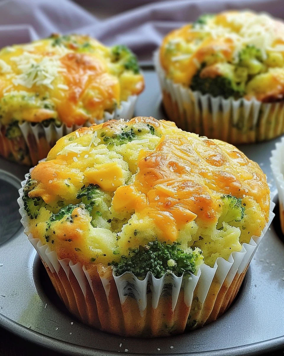 Delicious Broccoli Cheddar Muffins Recipe to Try Today finished dish