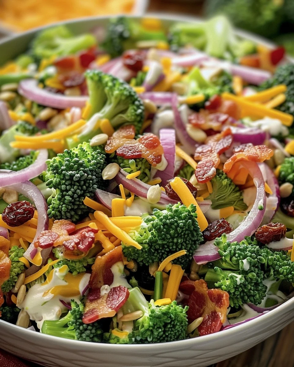 Delicious Broccoli Salad Recipe for Every Occasion finished dish