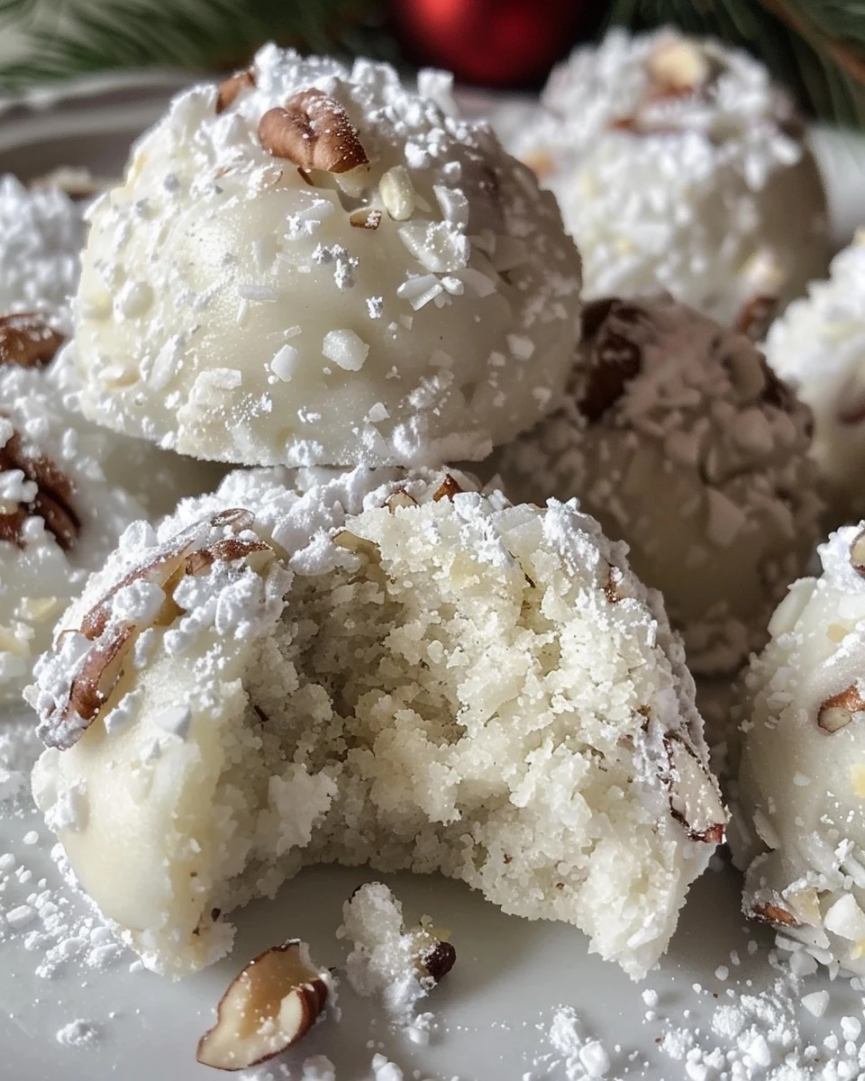 Delicious Buttery Pecan Snowball Cookies Recipe finished dish