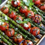 Delicious Caprese Roasted Asparagus Recipe to Try finished dish
